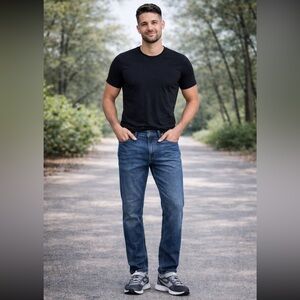 Aeropostale Bowery Slim Straight Jeans Men’s– Classic Blue Denim, 29x 30